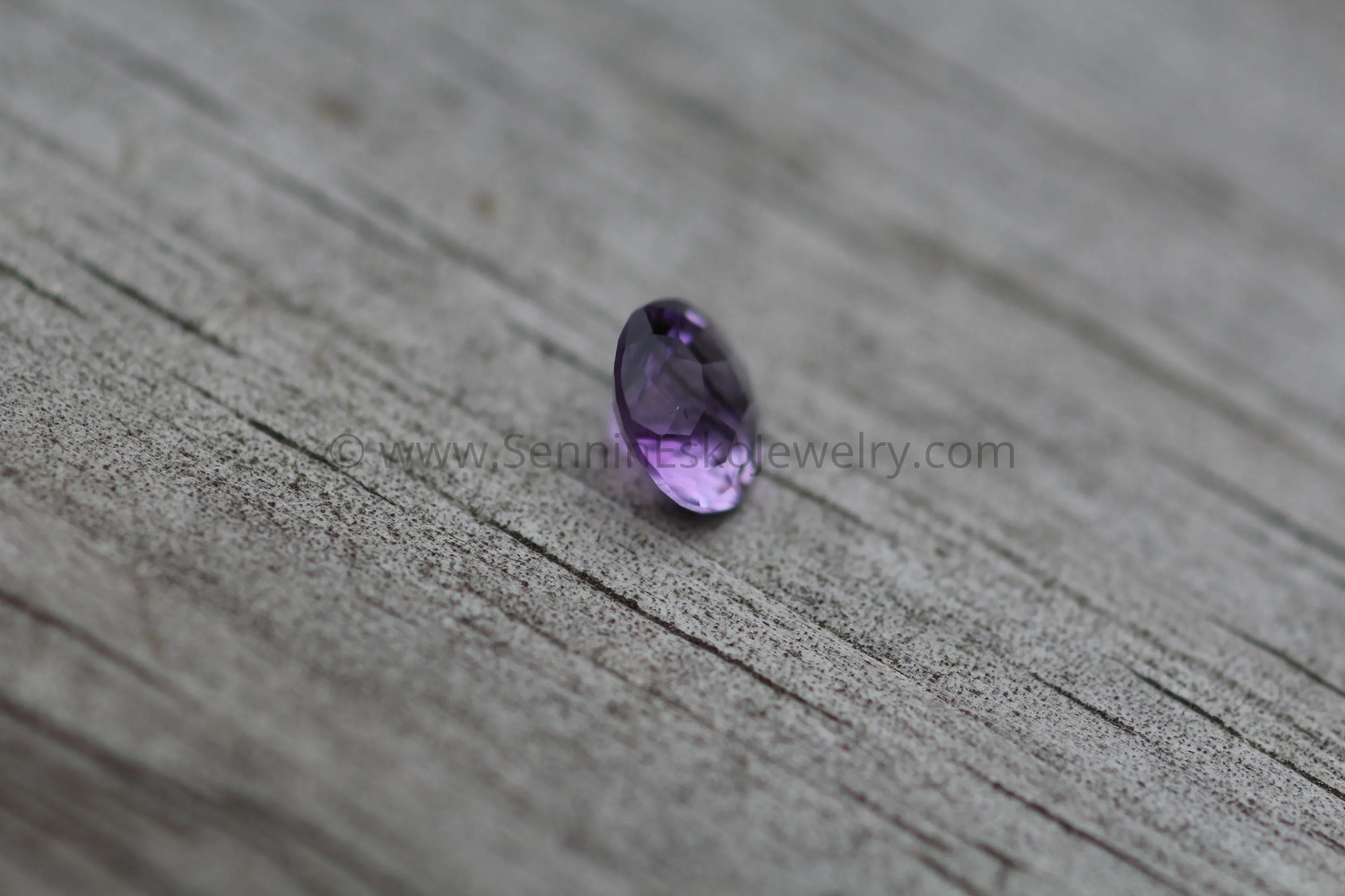 Hand Cut Amethyst Round Gemstone - Precision Cut 7mm Amethyst - Brazilian Amethyst