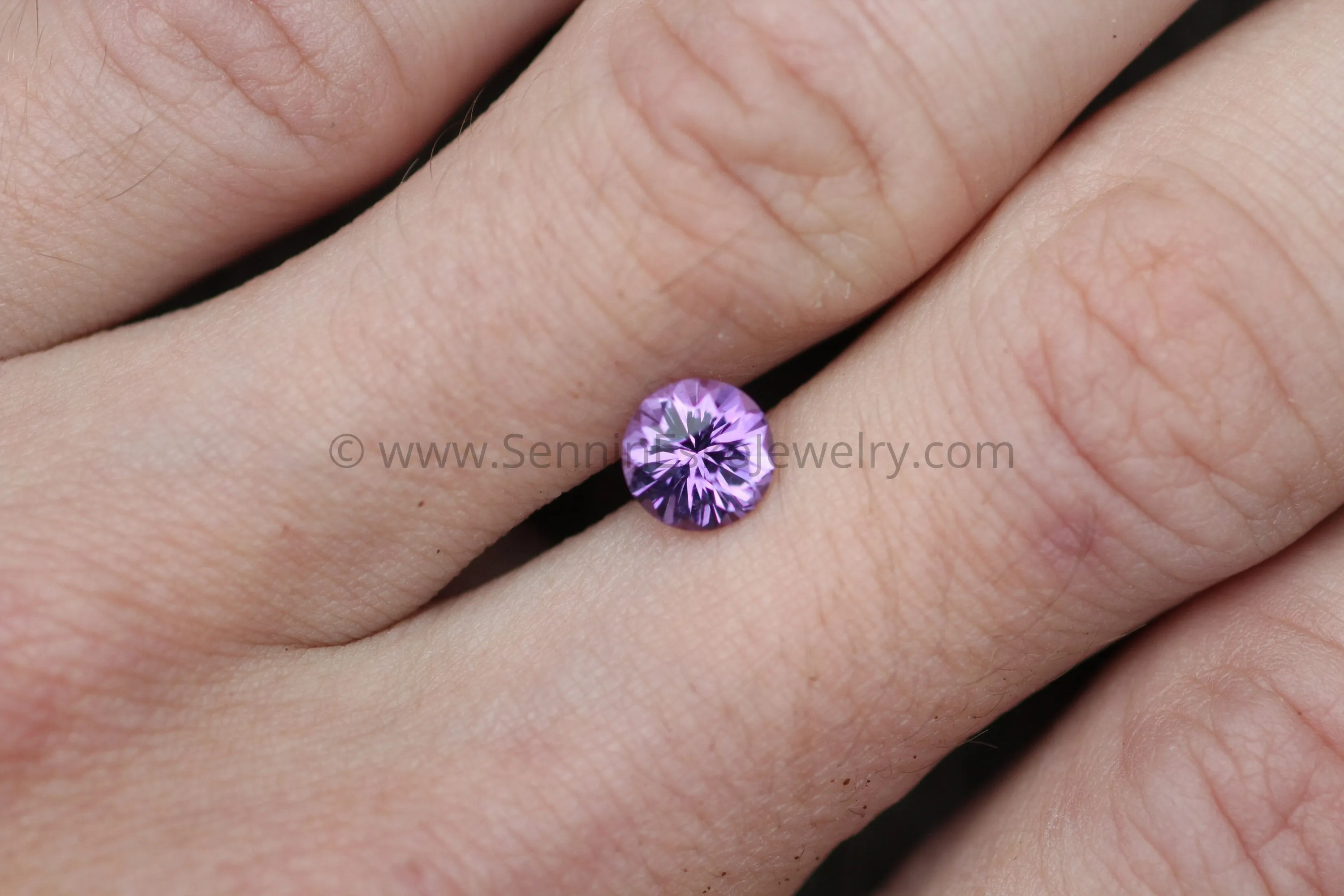 Hand Cut Amethyst Round Gemstone - Precision Cut 7mm Amethyst - Brazilian Amethyst