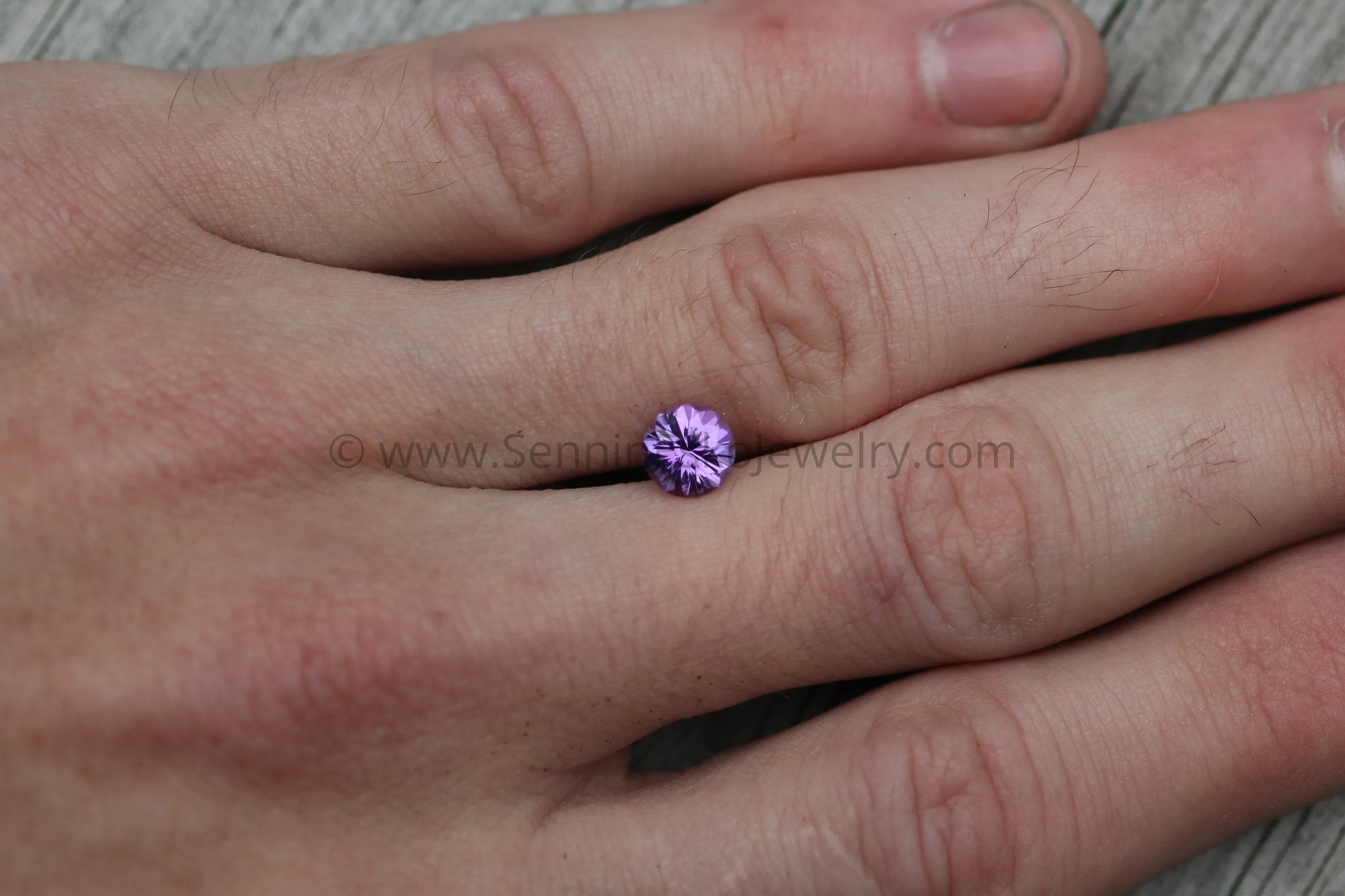 Hand Cut Amethyst Round Gemstone - Precision Cut 7mm Amethyst - Brazilian Amethyst