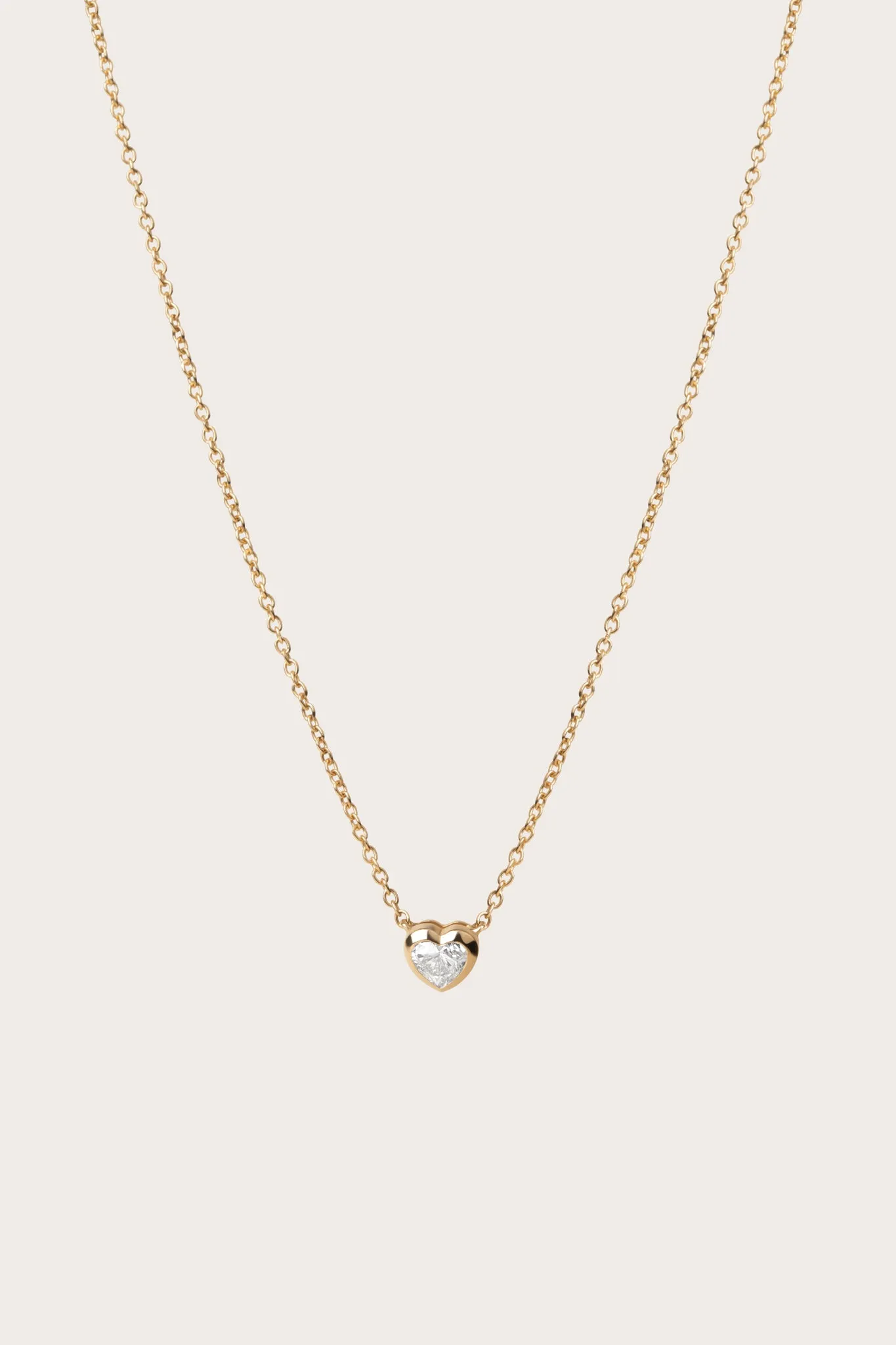 Heart Bezel Necklace