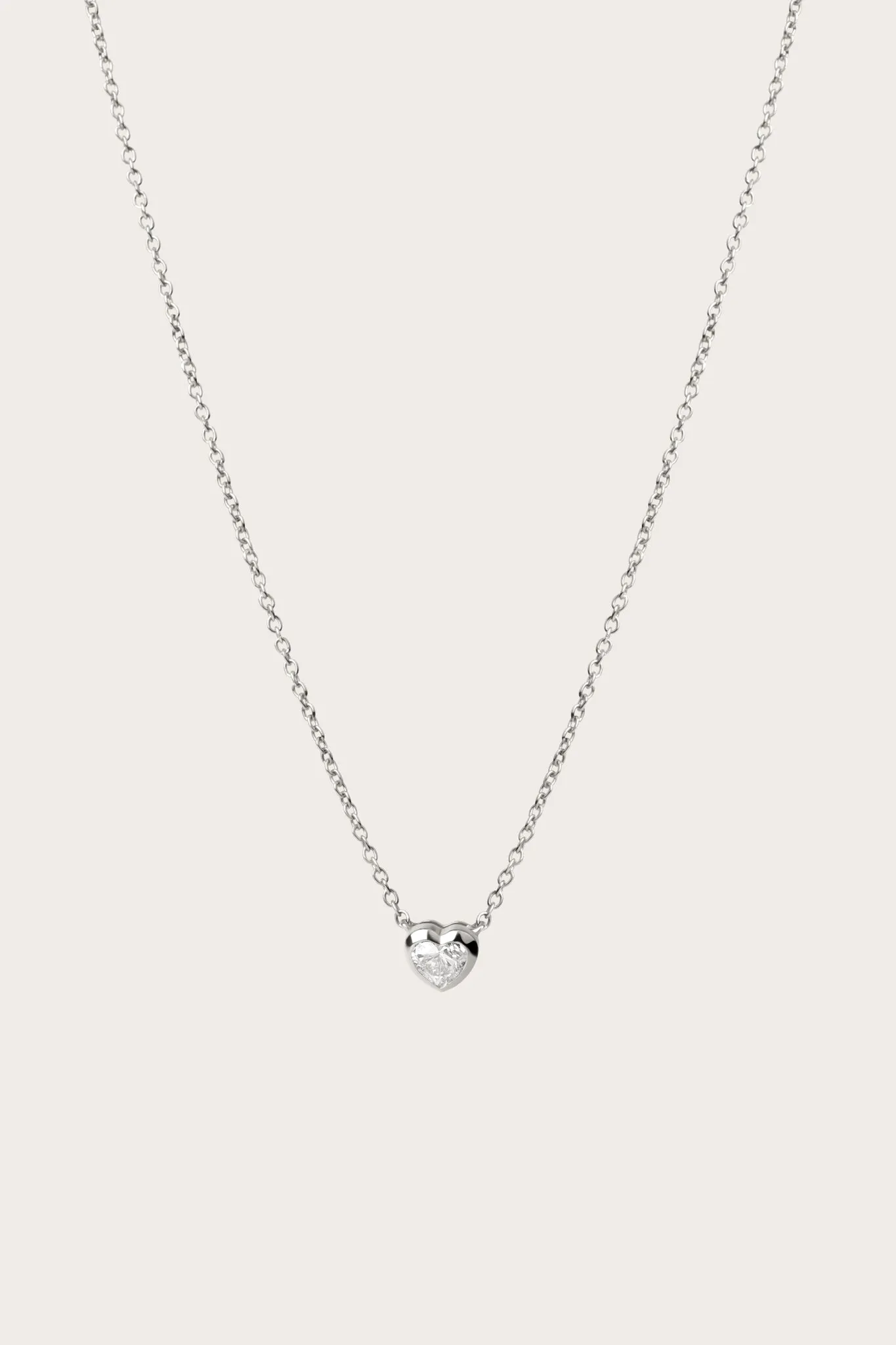 Heart Bezel Necklace