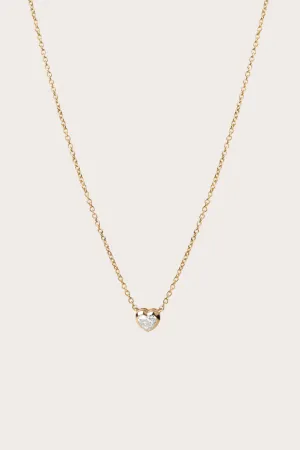 Heart Bezel Necklace