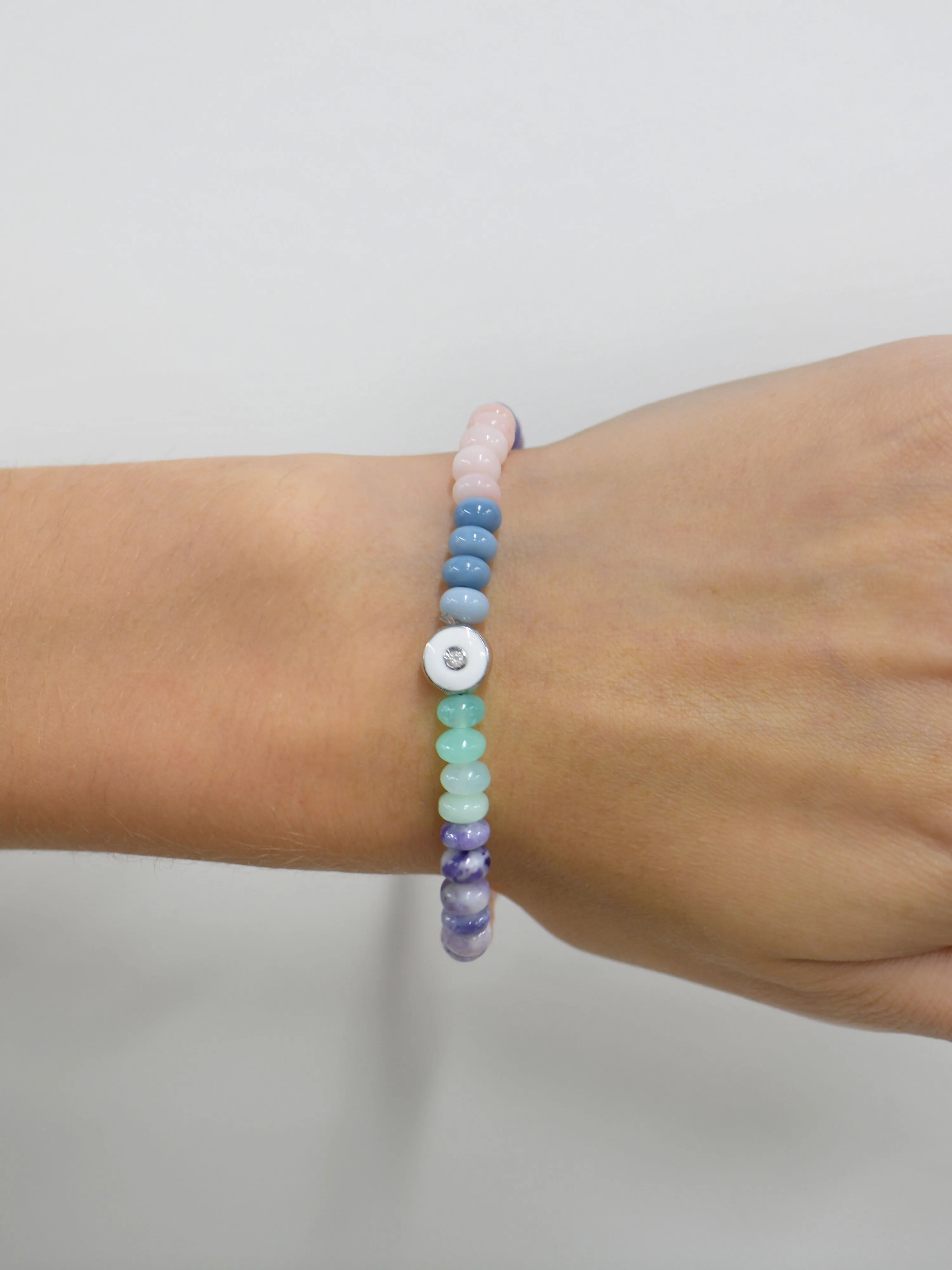 Jac   Jo Soul Pastel Opal Rondelle Bracelet