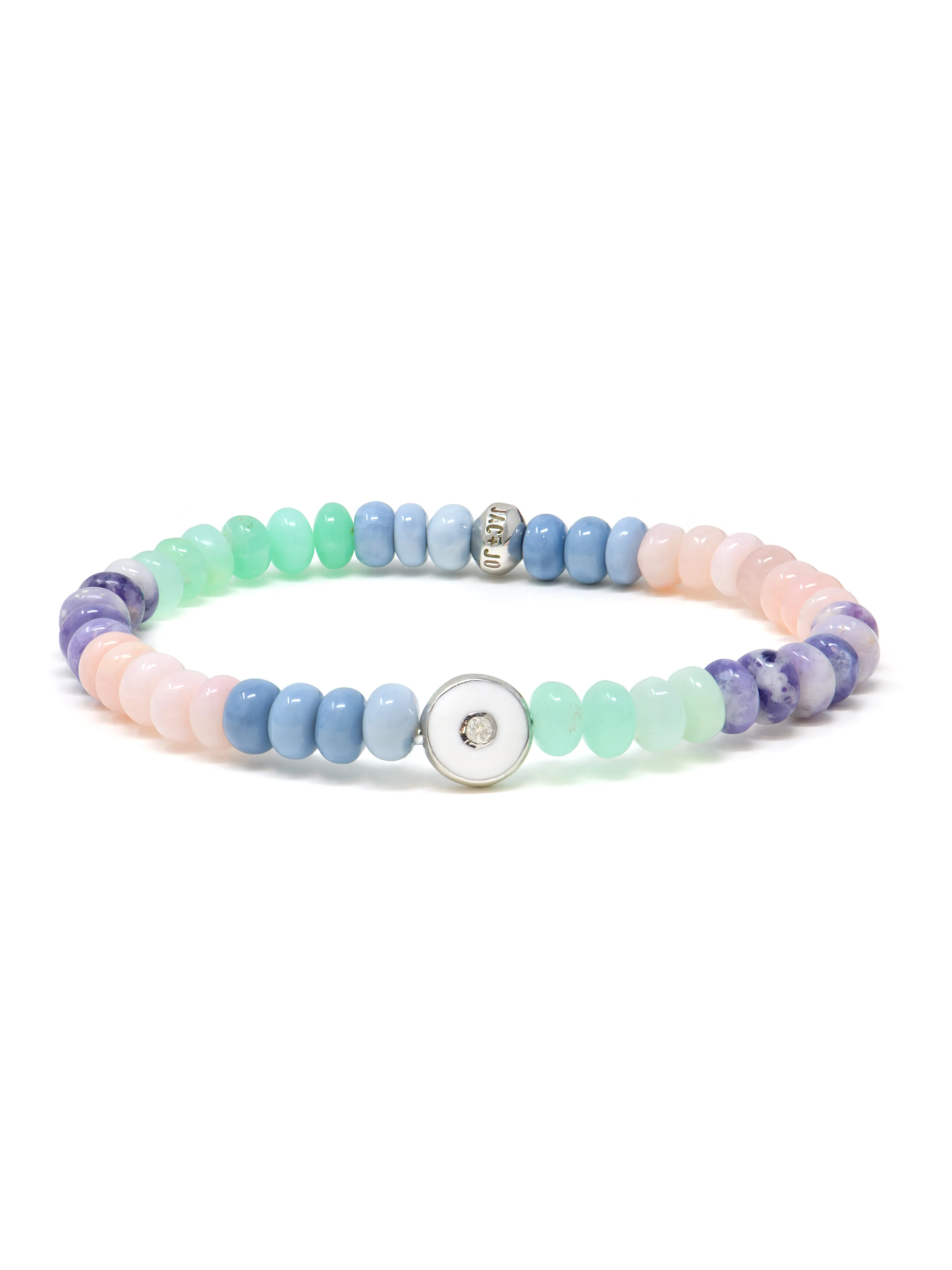 Jac   Jo Soul Pastel Opal Rondelle Bracelet