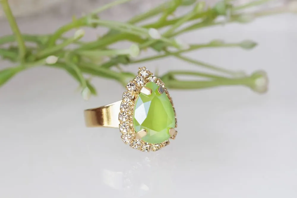 LIME FRENCH RING