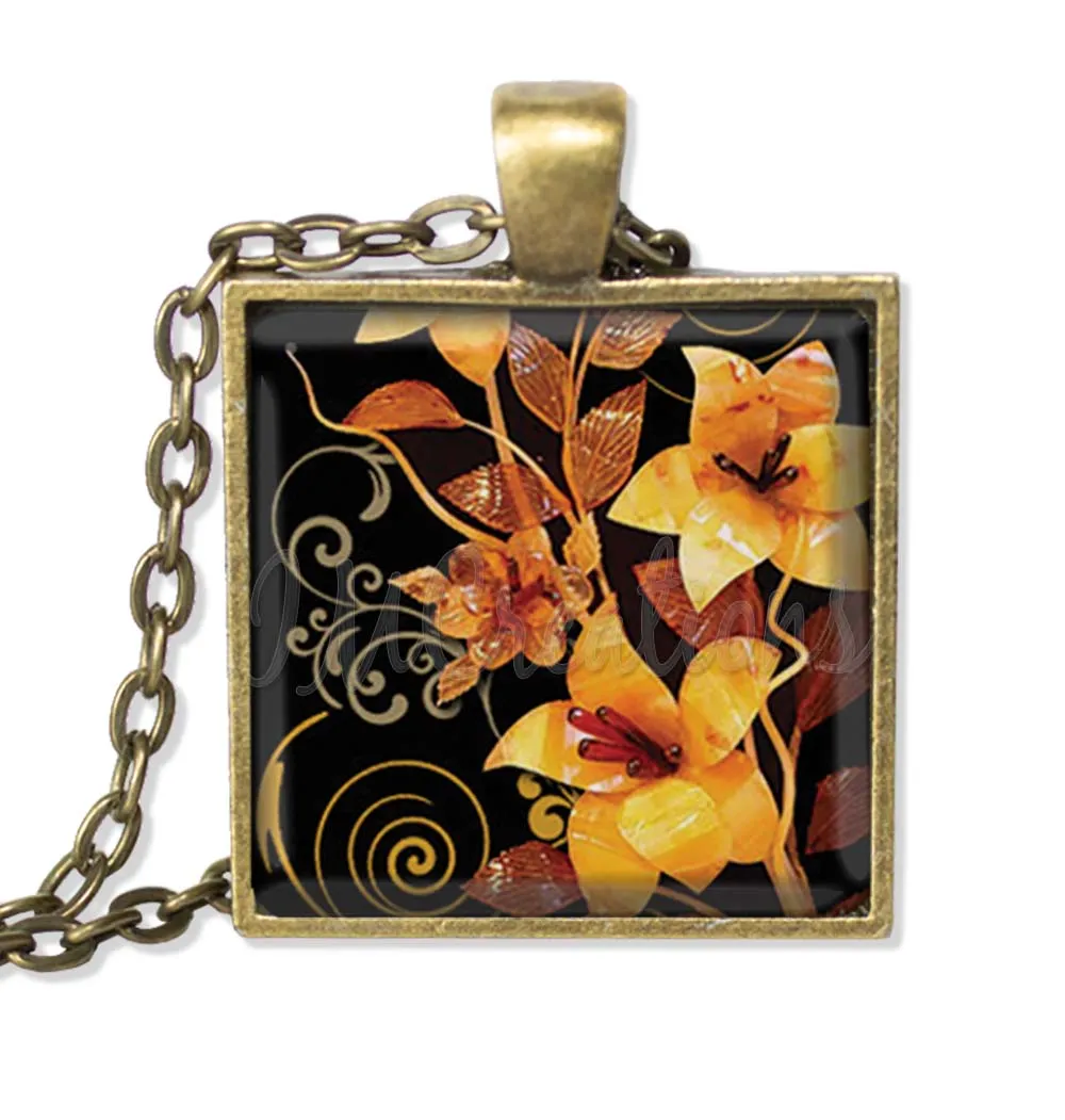 Lovely Amber Floral Design