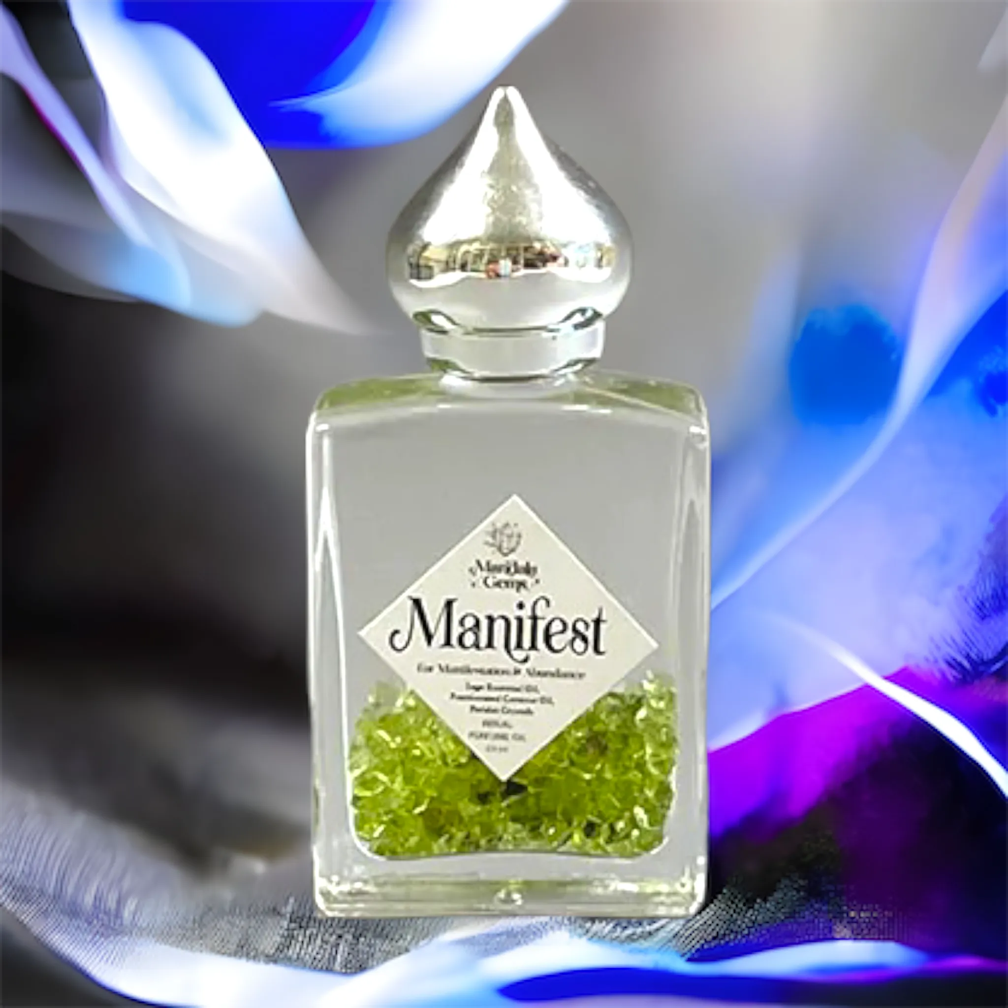 MANIFEST Perfume Oil for MANIFESTATION with Peridot   Sage essential oil