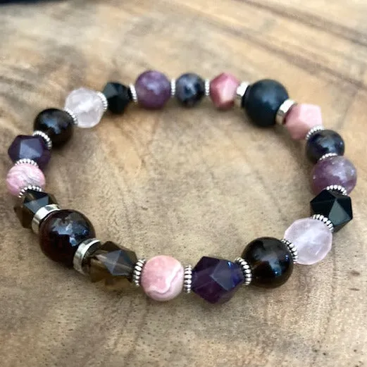 Master Healer: Women's Multi Gemstone Powerful Cancer Healing Bracelet