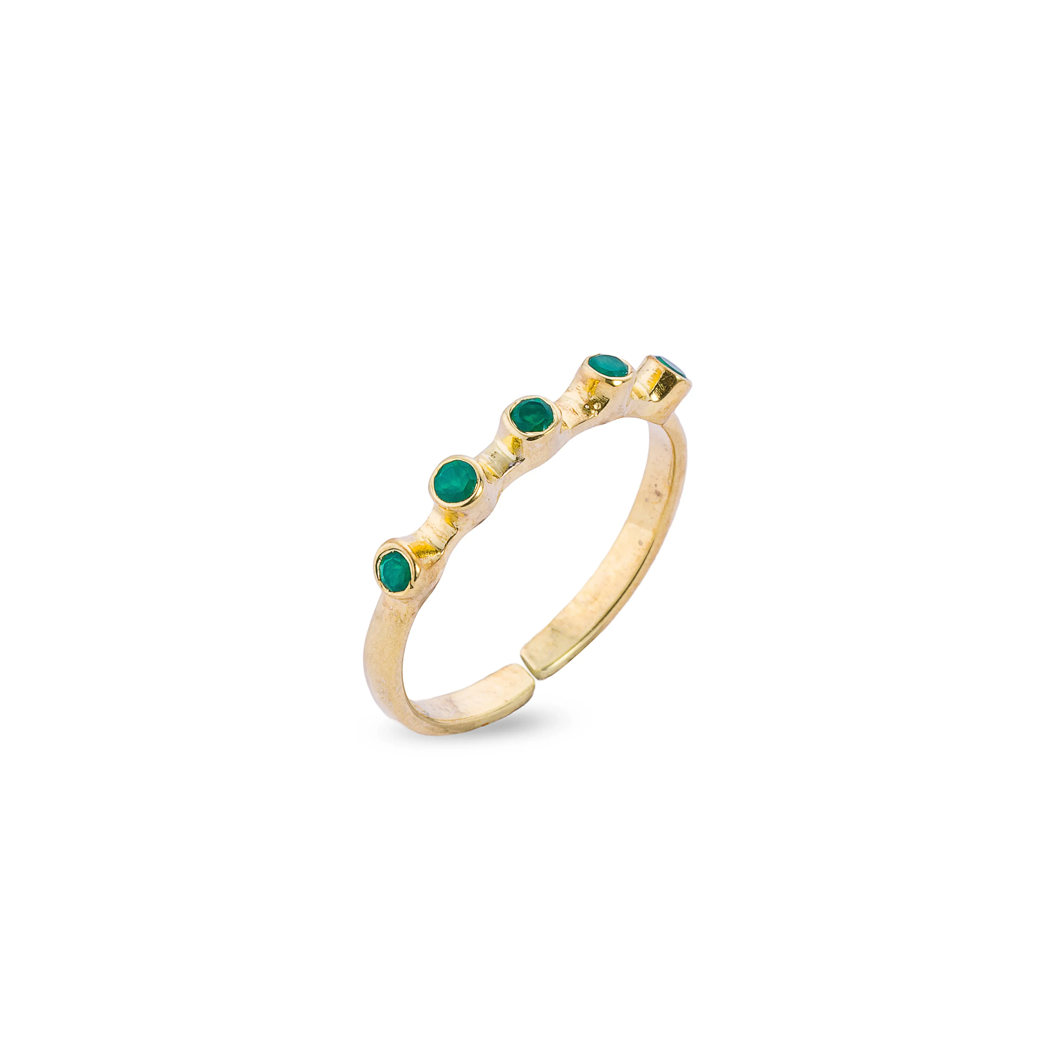 Melina Birthstone Ring,Gold Vermeil