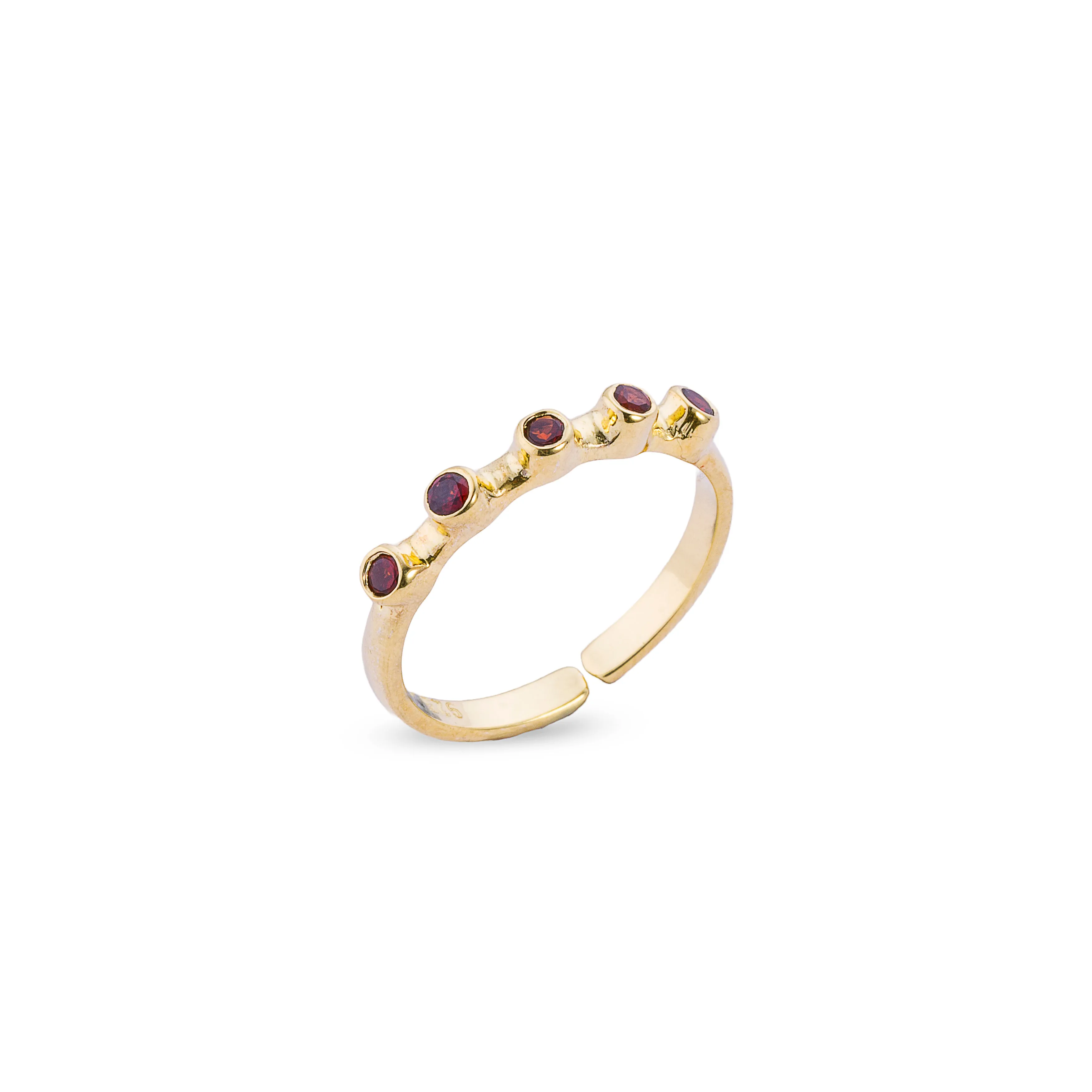 Melina Birthstone Ring,Gold Vermeil