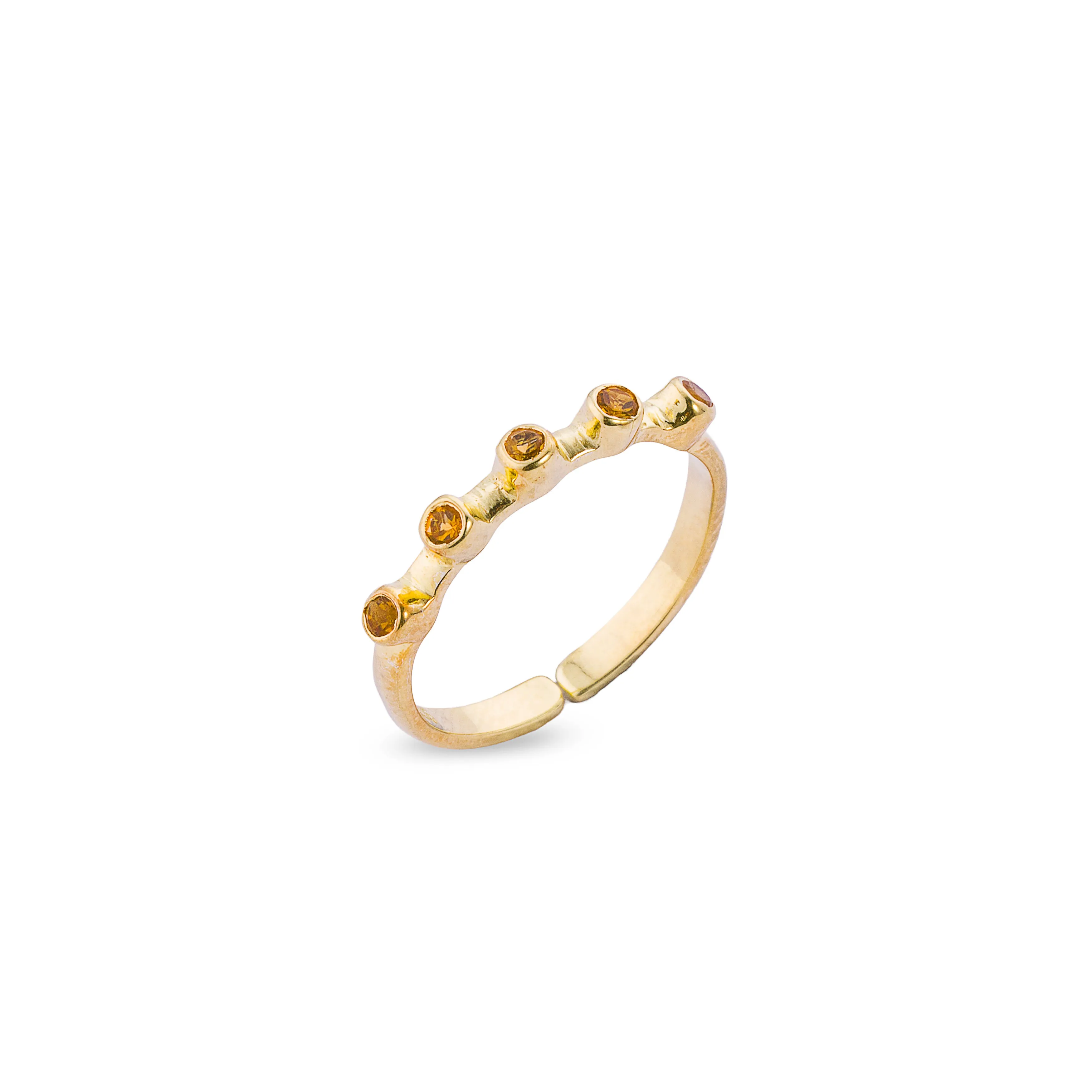 Melina Birthstone Ring,Gold Vermeil