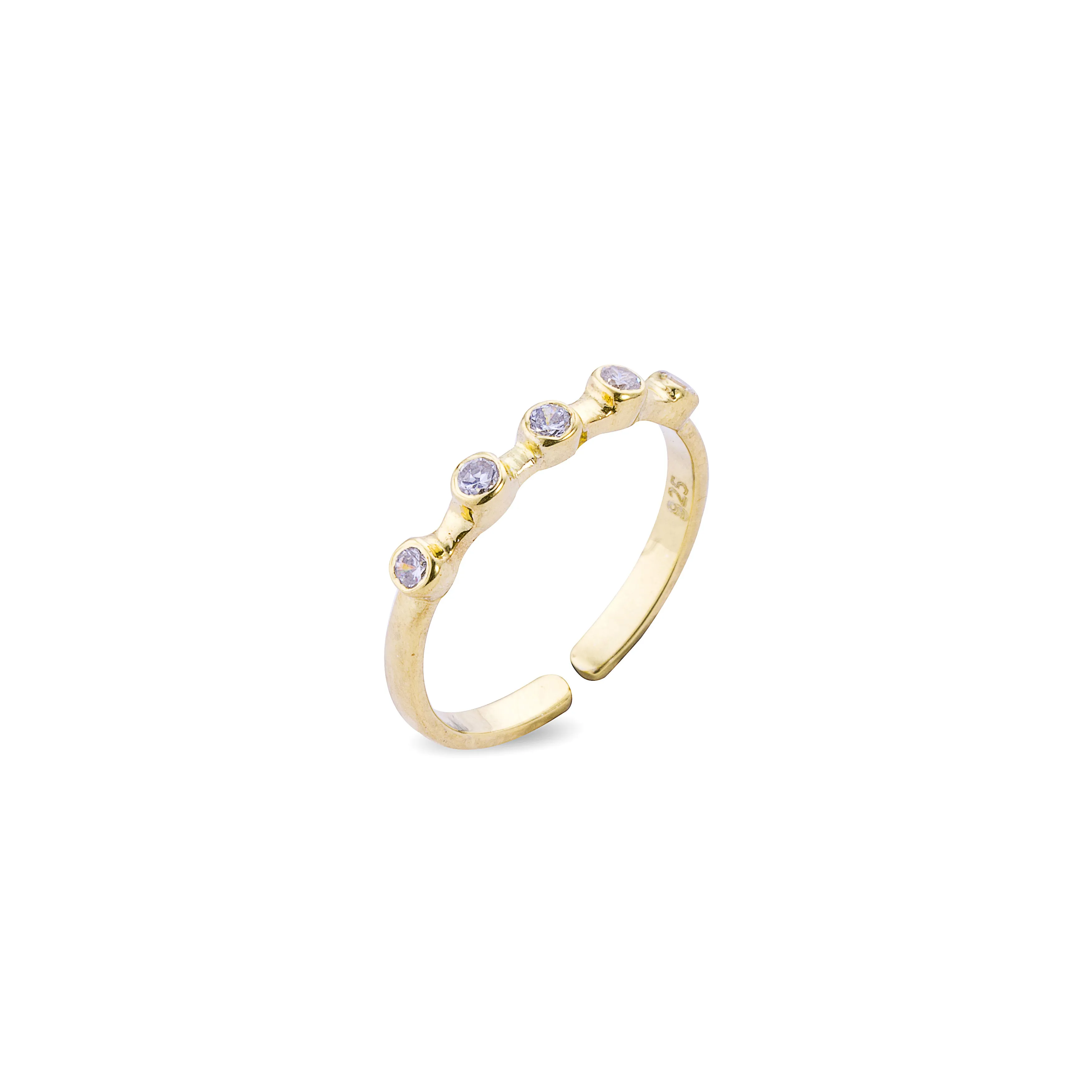 Melina Birthstone Ring,Gold Vermeil