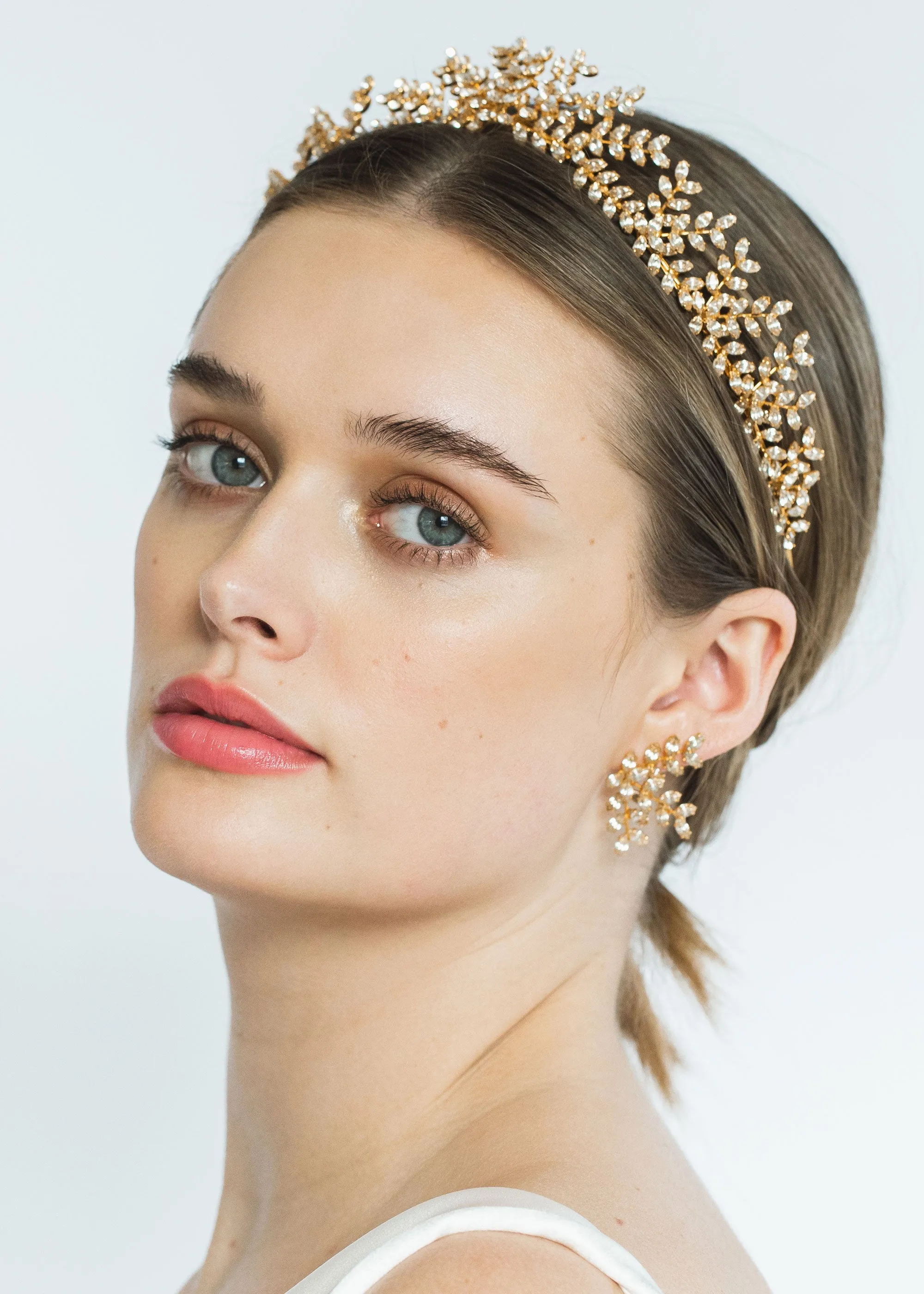 Mignonette Tiara -- Crystal Antique Gold