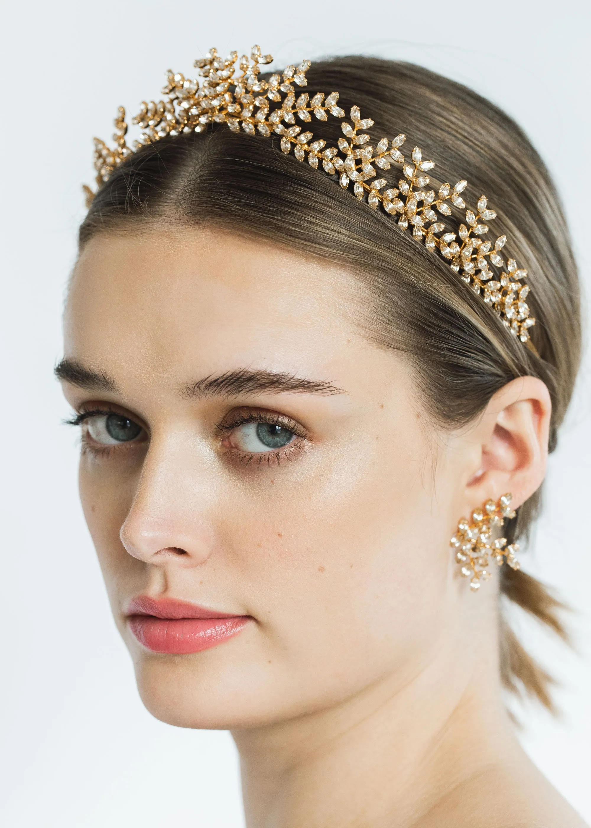 Mignonette Tiara -- Crystal Antique Gold