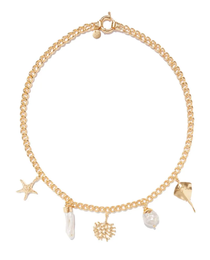 Mimi Et Toi Laurier Gold Charm Necklace