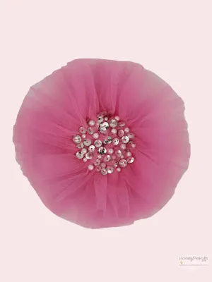 Ooh La La Couture Tulle Hair Clip - Candy Pink