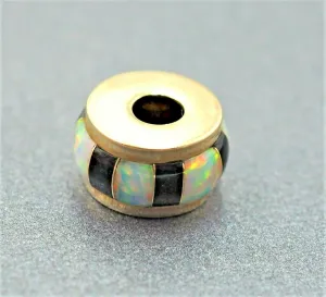 Opal & Enamel 14ct Yellow Gold Charm