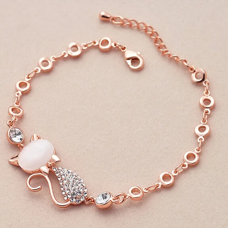 Opal Cat Bracelet Fashion Temperament Act The Role Ofing Is Tasted