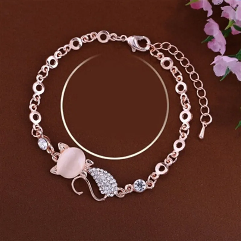 Opal Cat Bracelet Fashion Temperament Act The Role Ofing Is Tasted