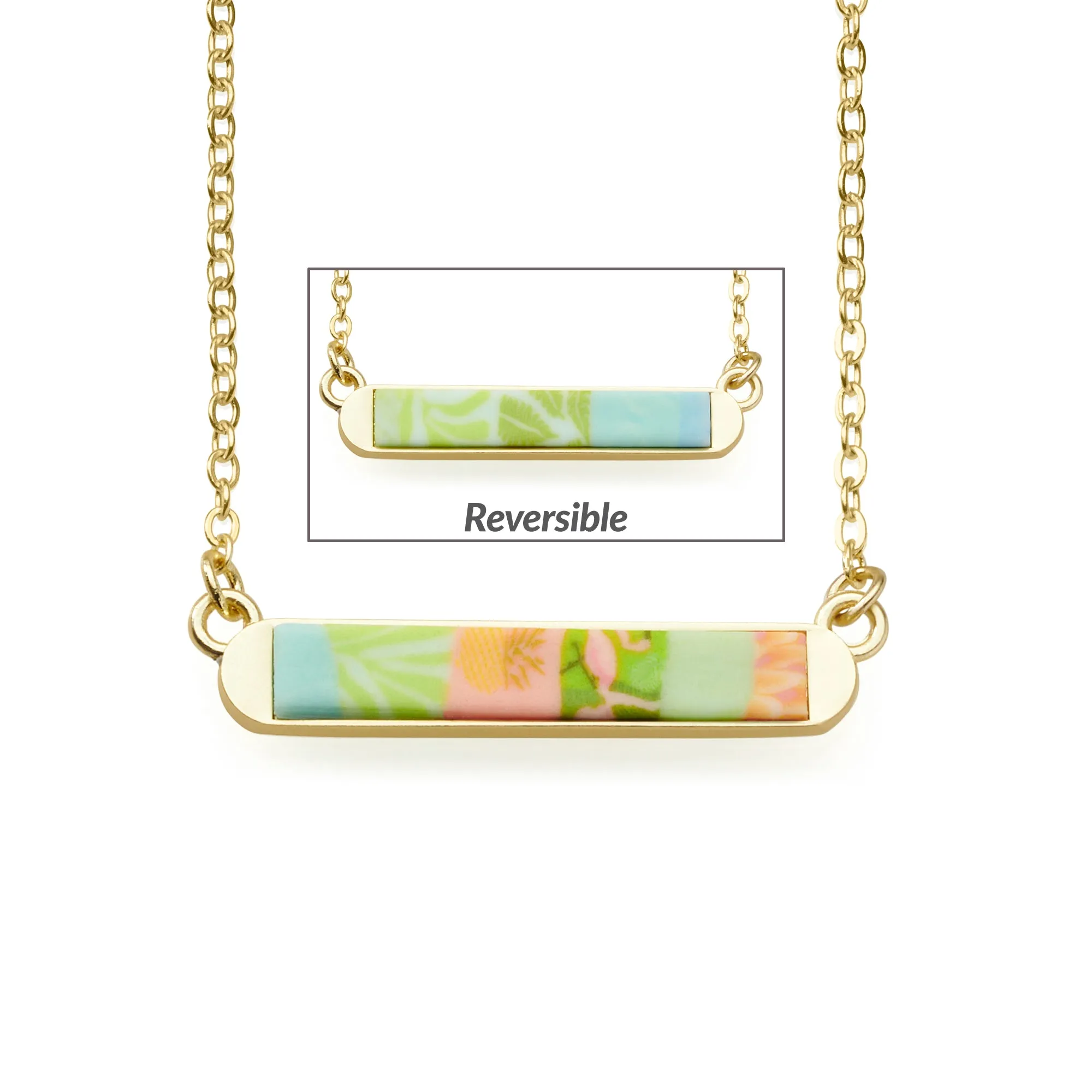 Palm Beach Reversible Mini Bar Necklace