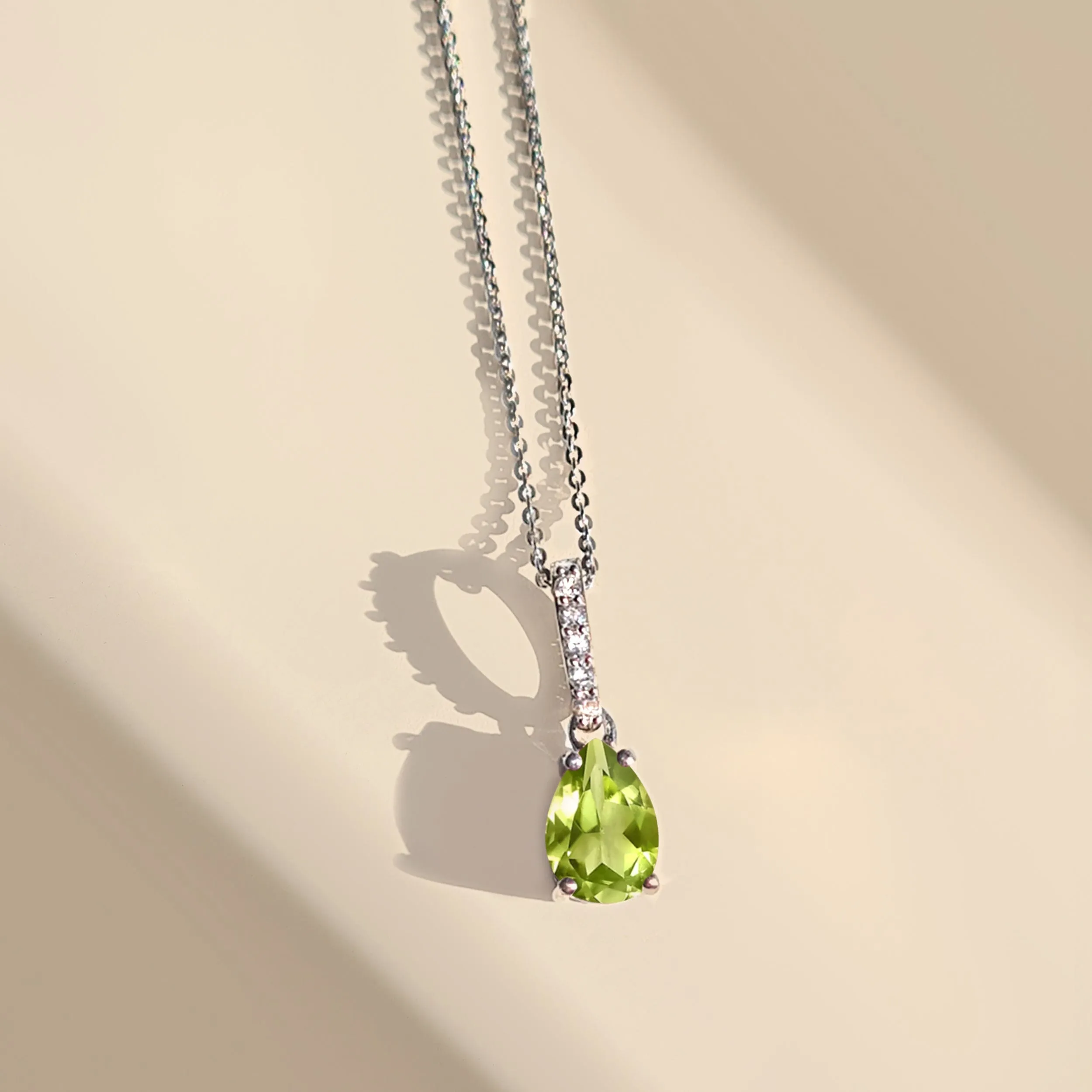 Peridot Necklace Sway - August Birthstone