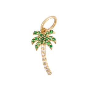 Peridot Palm Tree Charm