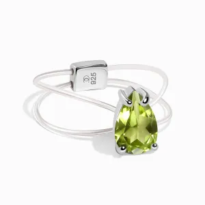 Peridot Ring Floating Sway - August Birthstone