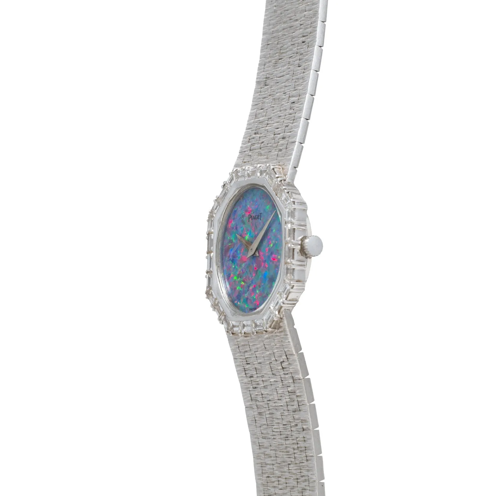 Piaget 'Opal' White Gold Dress Watch