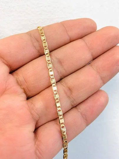 primejewelry269-14K Gold Filled Valentino Anklet Bracelet For Women's 10" Inches