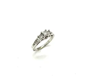 Princess Cut 3-Inline 1.15 CTW Diamond Ring