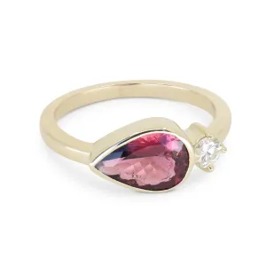 Selene Tourmaline 14K Yellow Gold Ring