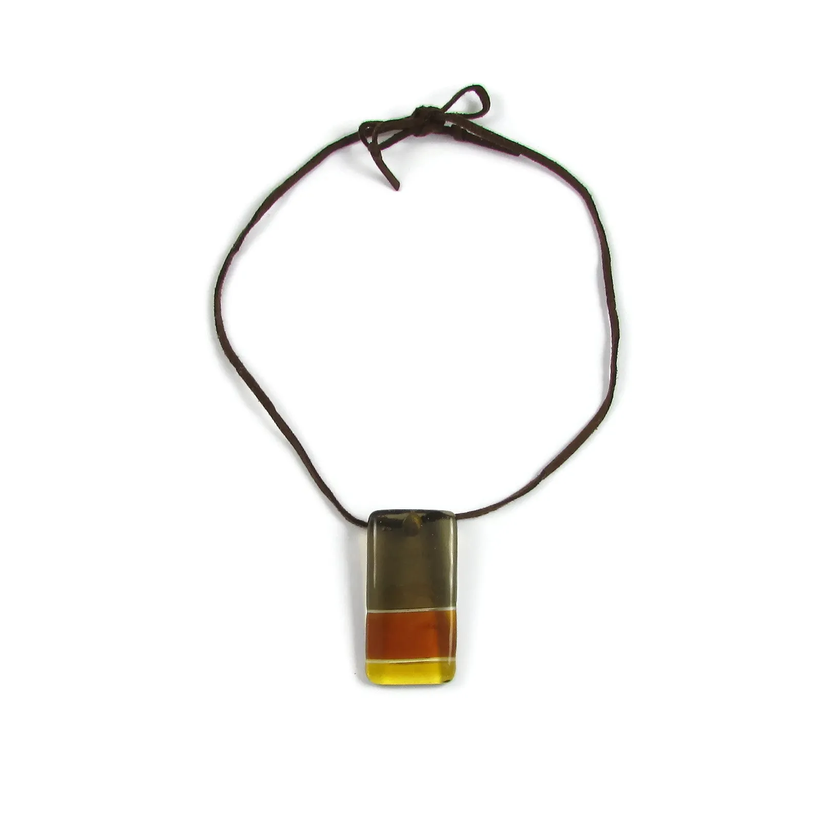 Shades Glass Pendant - Amber