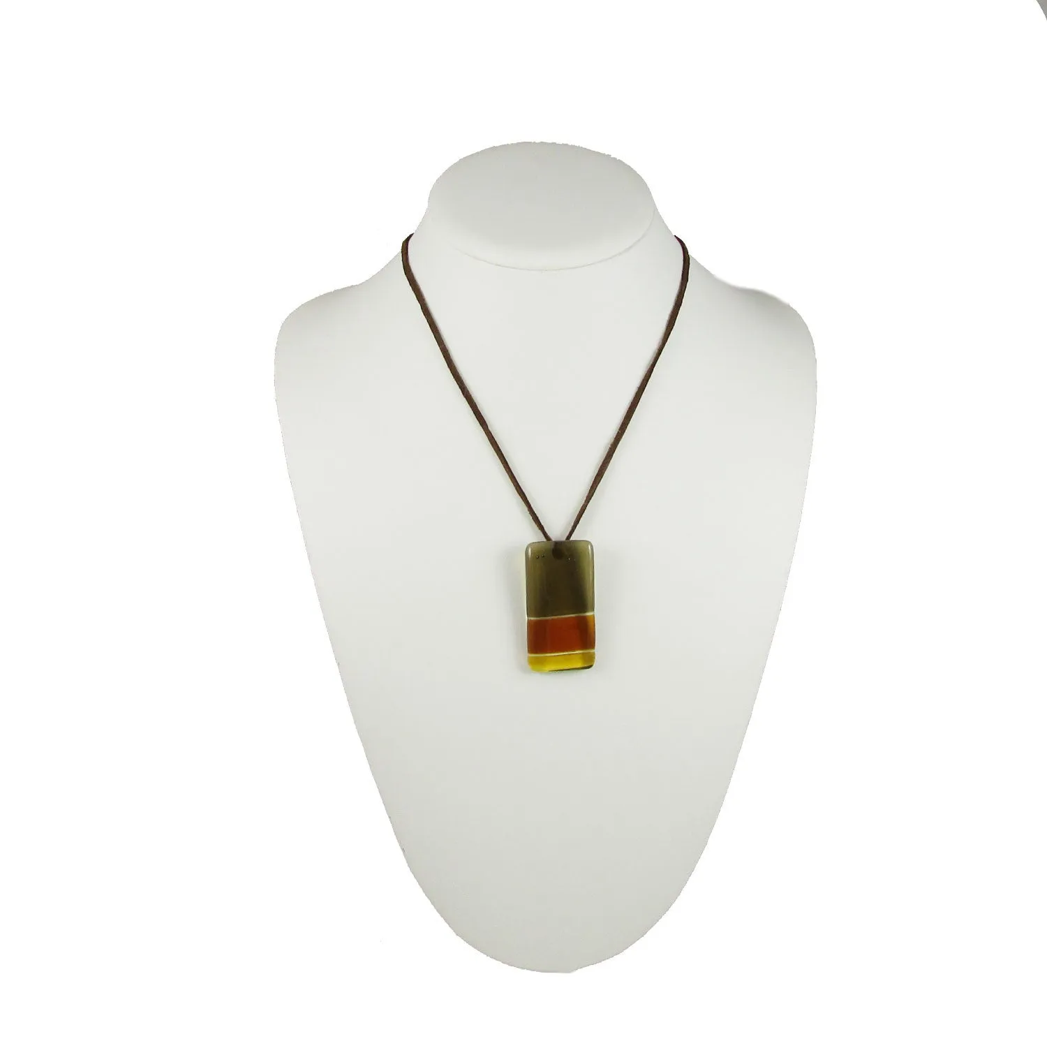 Shades Glass Pendant - Amber