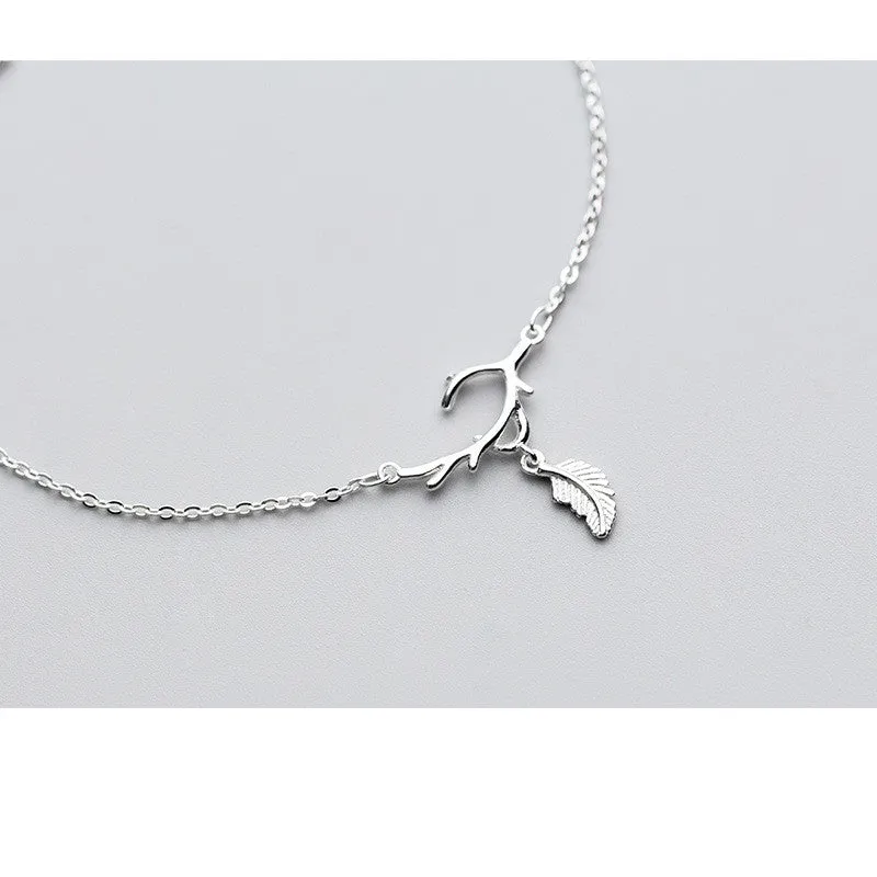 Simple personality leaf anklet