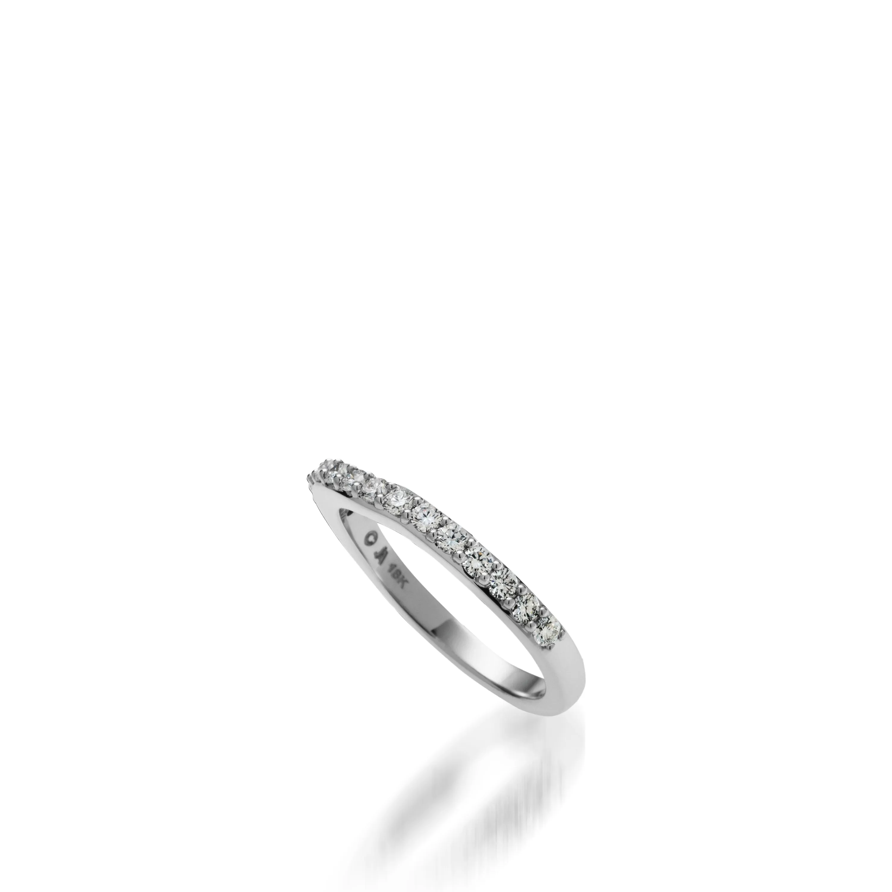 Solstice Diamond Wedding Band