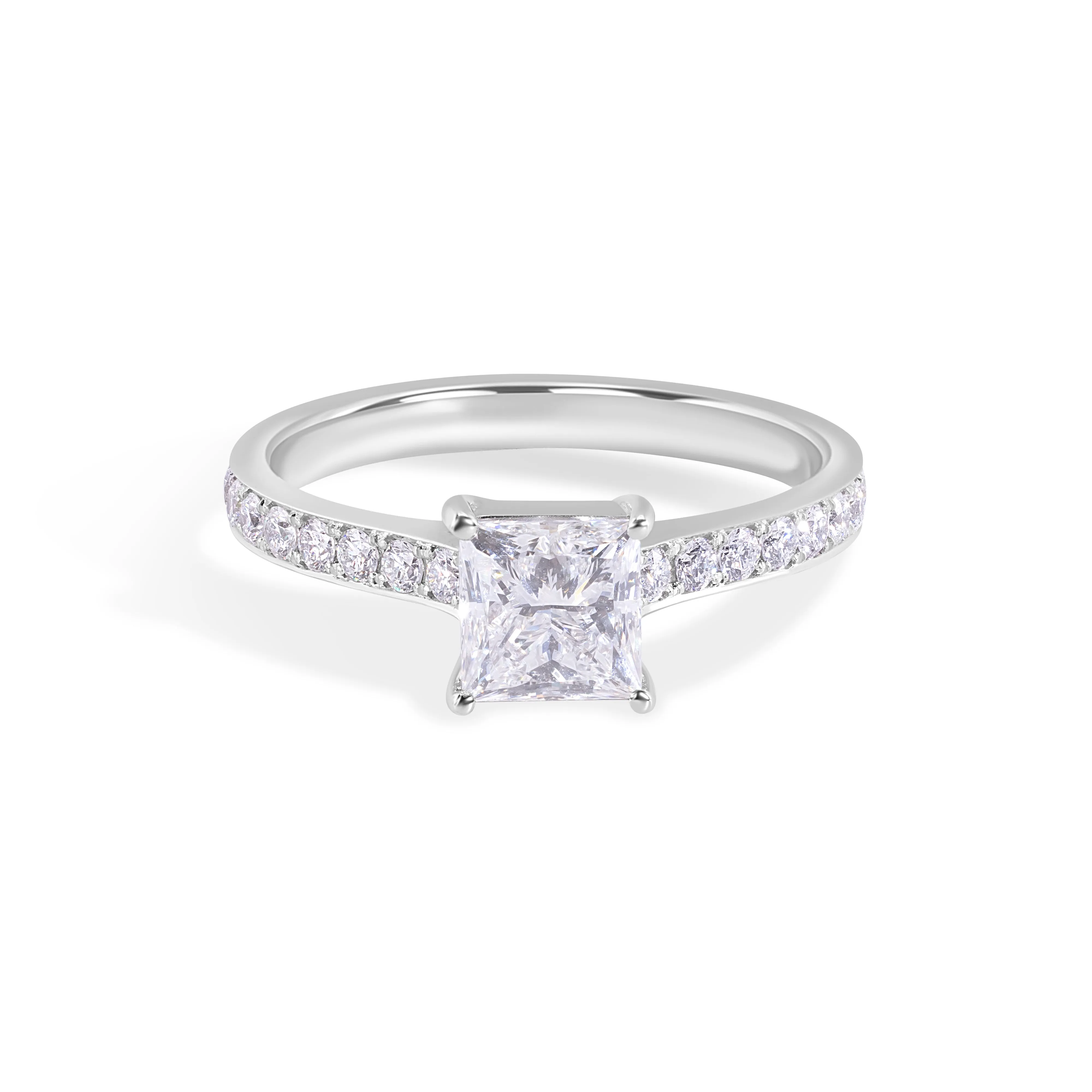 Stunning Princess Cut Engagement Ring