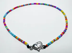 Summer Vibe Beaded Anklet/ Colorful Ankle