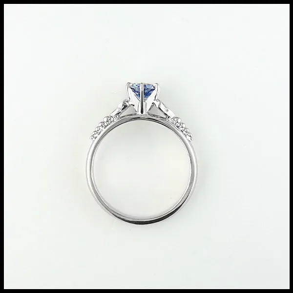 Trinity Knot Sapphire Engagement Ring