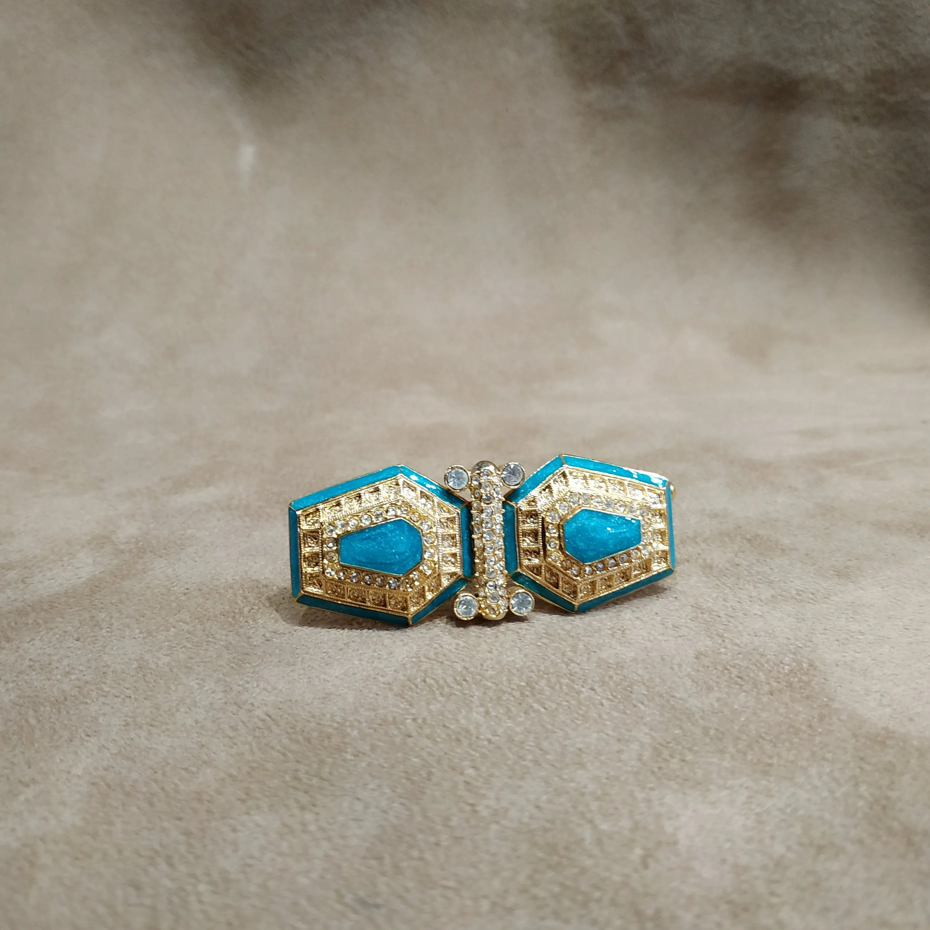 Vintage Balenciaga Turquoise Brooch