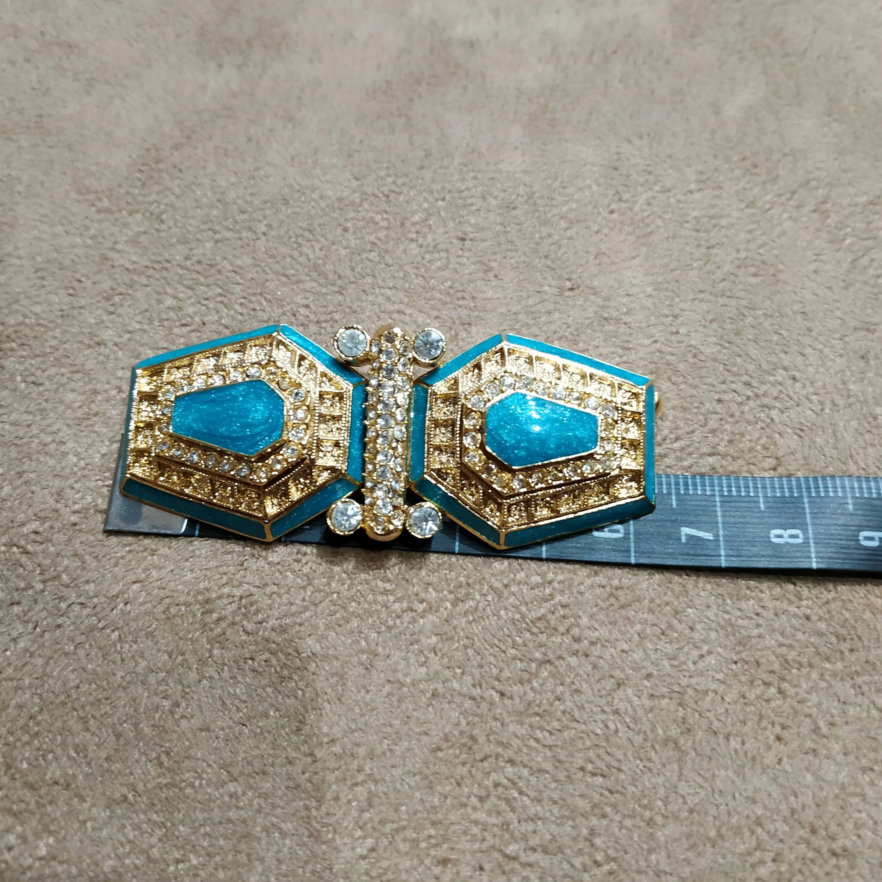 Vintage Balenciaga Turquoise Brooch