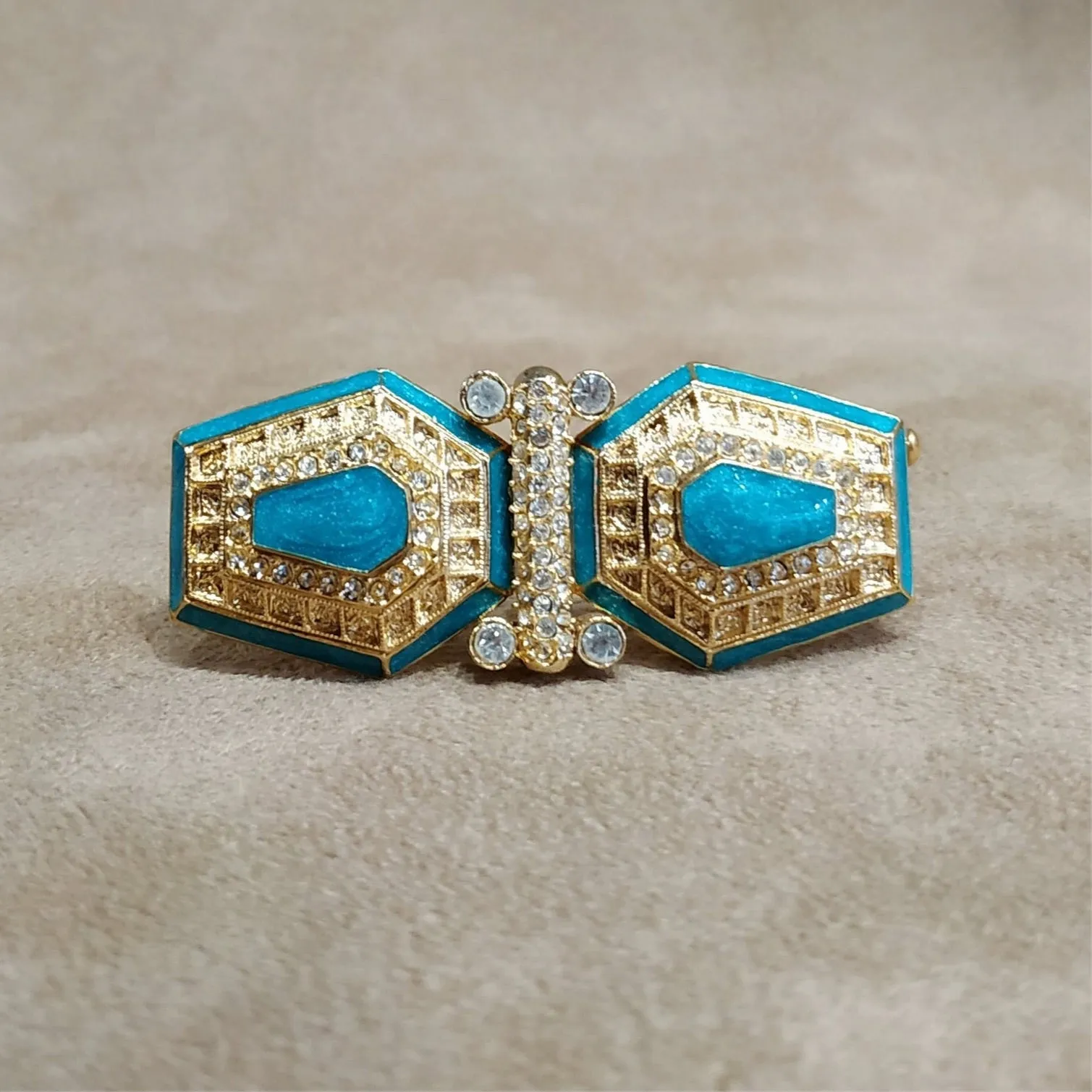 Vintage Balenciaga Turquoise Brooch