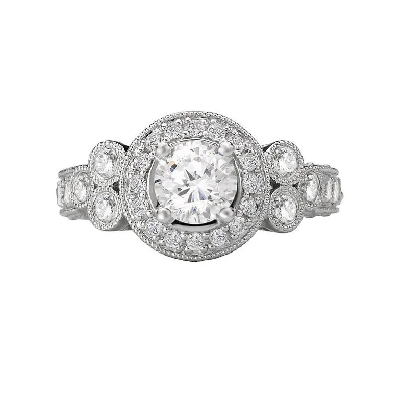 Vintage Round Engagement Ring